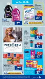 Gazetka promocyjna AldiSud - NÄCHSTE WOCHE - Gazetka - ważna od 05.08 do 05.08.2023 - strona 22 - produkty: aldi, alle artikel ohne dekoration, Blüte, dekoration, dreamies, eis, elle, feinwaschmittel, fleisch, gin, kerze, lachs, mac, nassfutter, pastete, quinoa, reis, sauce, saucen, snack, Tasche, taschen, Ti, tiernahrung, vollwaschmittel, waschmittel, whiskas, ZTE, zucchini