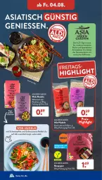 Gazetka promocyjna AldiSud - NÄCHSTE WOCHE - Gazetka - ważna od 05.08 do 05.08.2023 - strona 32 - produkty: aldi, Asia Green Garden, eis, elle, erdnuss, filet, finesse, je 250-g-packung, korn, küche, Mode, nudel, nudeln, nuss, papier, reis, rezept, sauce, schwein, schweine, schweinefilet, Spezi, Ti, tisch, wein, weine, wok