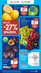 Gazetka promocyjna AldiSud - NÄCHSTE WOCHE - Gazetka - ważna od 05.08 do 05.08.2023 - strona 7 - produkty: aldi, alle artikel ohne dekoration, asti, dekoration, eis, henkel, korb, lebensmittel, leine, LG, natur, Rauch, reis, Ti, trauben, Yo, zitrone, zitronen, ZTE