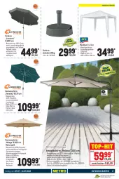 Gazetka promocyjna Metro - NonFood - Gazetka - ważna od 13.07 do 13.07.2022 - strona 17 - produkty: aluminiumgestell, ampelschirm, apfel, eis, Garten, Holz, latte, LG, natur, pavillon, reis, schirmständer, sonnenschirm, Ti, top-hit, wasser