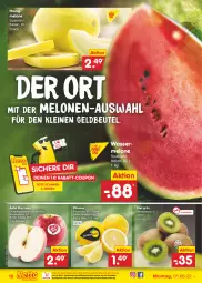 Gazetka promocyjna Netto Marken-Discount - Filial-Angebote - Gazetka - ważna od 06.08 do 06.08.2022 - strona 10 - produkty: asti, beutel, coupon, eis, Elan, honig, honigmelone, kiwi, leine, melone, melonen, ndk, Pink Lady, rabatt-coupon, reis, Schal, Schale, Ti, usb, versandkostenfrei, wasser, wassermelone, zitrone, zitronen