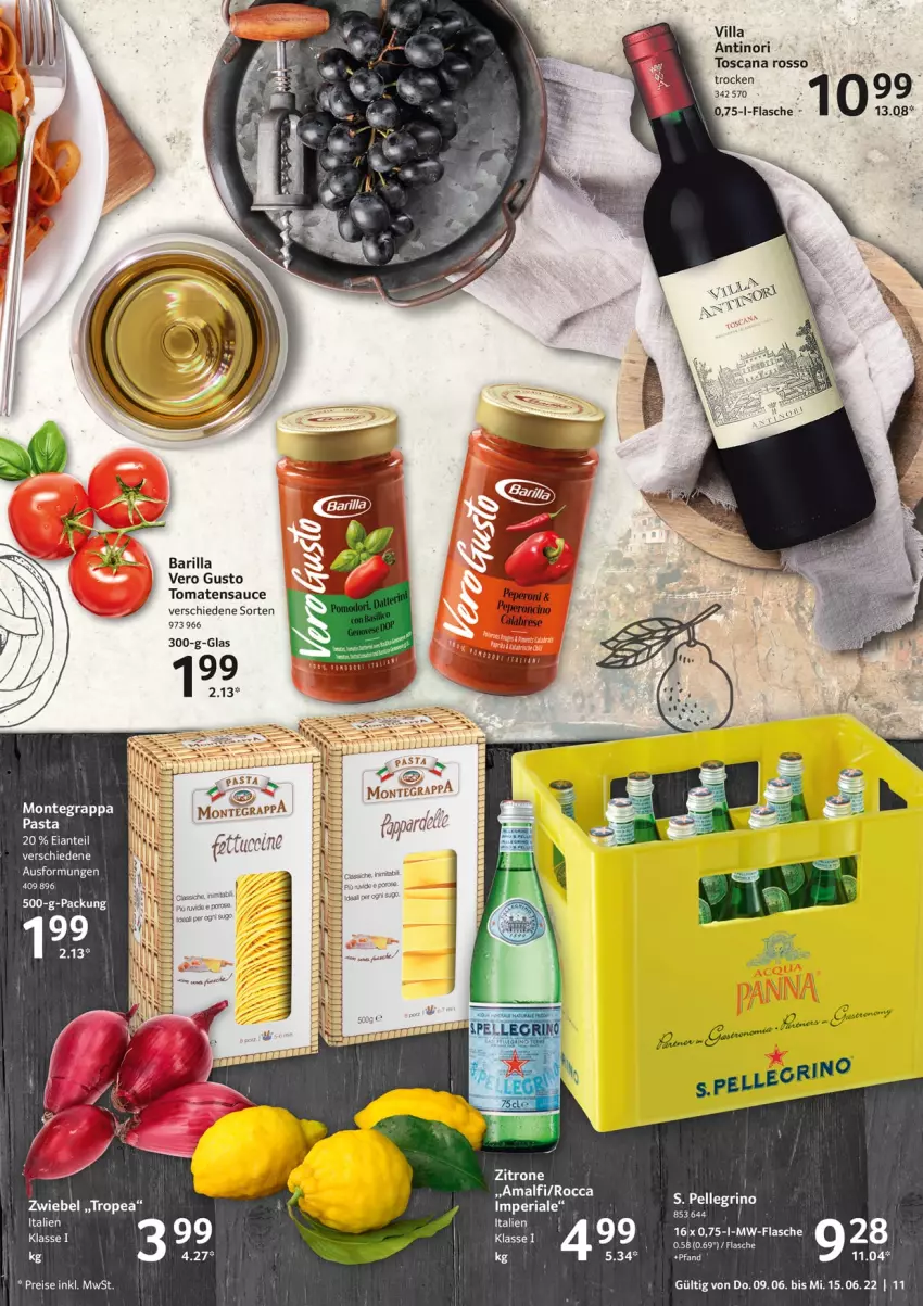 Aktueller Prospekt Selgros - Food - von 09.06 bis 15.06.2022 - strona 11 - produkty: barilla, eis, flasche, grappa, monte, mw-flasche, reis, sauce, schuhe, Ti, tomate, tomaten, tomatensauce, zitrone, zwiebel