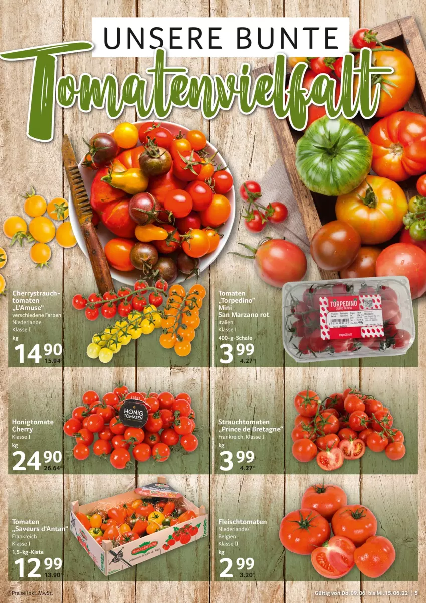 Aktueller Prospekt Selgros - Food - von 09.06 bis 15.06.2022 - strona 5 - produkty: honig, LG, sana, Schal, Schale, tomate