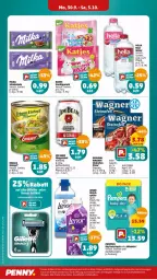 Gazetka promocyjna Penny - Prospekte - Gazetka - ważna od 05.10 do 05.10.2024 - strona 20 - produkty: Blüte, cola, eintopf, frucht, fruchtgummi, getränk, gillette, gin, hella, jim beam, lenor, milka, milka schokolade, Mixgetränk, Ofen, original wagner, pampers, Pants, pizza, pril, salami, schoko, schokolade, steinofen, Ti, topf, venus, wagner, whiskey, windeln, Yo