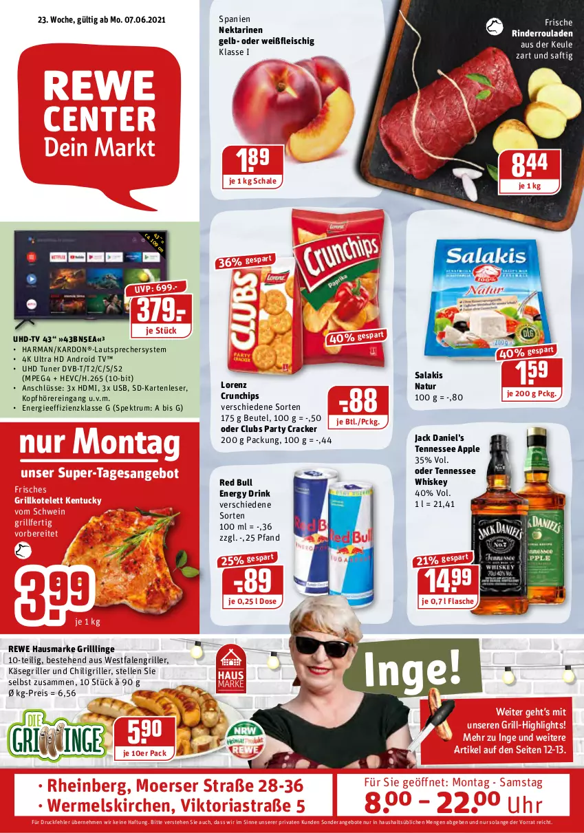 Aktueller Prospekt Rewe - Prospekte - von 07.06 bis 12.06.2021 - strona 1