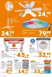 Gazetka promocyjna  - Gazetka - ważna od 11.07 do 11.07.2026 - strona 8 - produkty: alpina, Alpinaweiß, Bau, brie, decke, deckenleuchte, eimer, eis, elle, fernbedienung, Heu, Holz, holzschutz, kraft, lack, lasur 2in1, LED Deckenleuchte, Leuchte, Metallschutzlack, nuss, standventilator, Ti, timer, ventilator