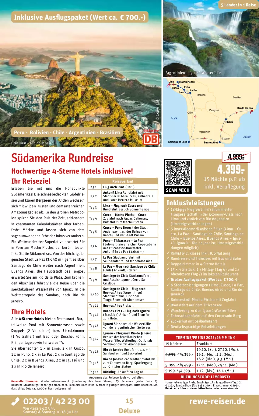 Aktueller Prospekt Rewe Reisen - Reiseprospekt - von 27.06 bis 25.07.2025 - strona 15 - produkty: ACC, Bad, buch, deutschsprachige reiseleitung, dusche, eis, elle, ente, harman, inklusivleistungen, mac, Metro, perla, pool, reis, reiseverlauf, rel, Ti, uhr, wasser, Wild, zucker