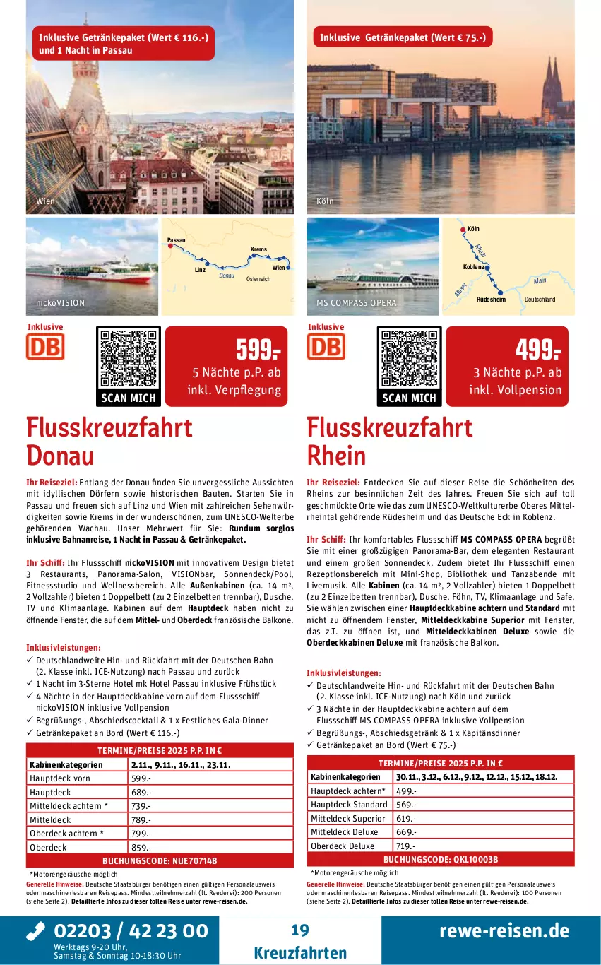 Aktueller Prospekt Rewe Reisen - Reiseprospekt - von 27.06 bis 25.07.2025 - strona 19 - produkty: Bau, bett, Betten, buch, cocktail, decke, dusche, eis, elle, erde, fenster, getränk, getränke, inklusivleistungen, kreuzfahrten, Persona, pool, rama, reis, rel, rezept, rwe, Ti, uhr, wellnessbereich