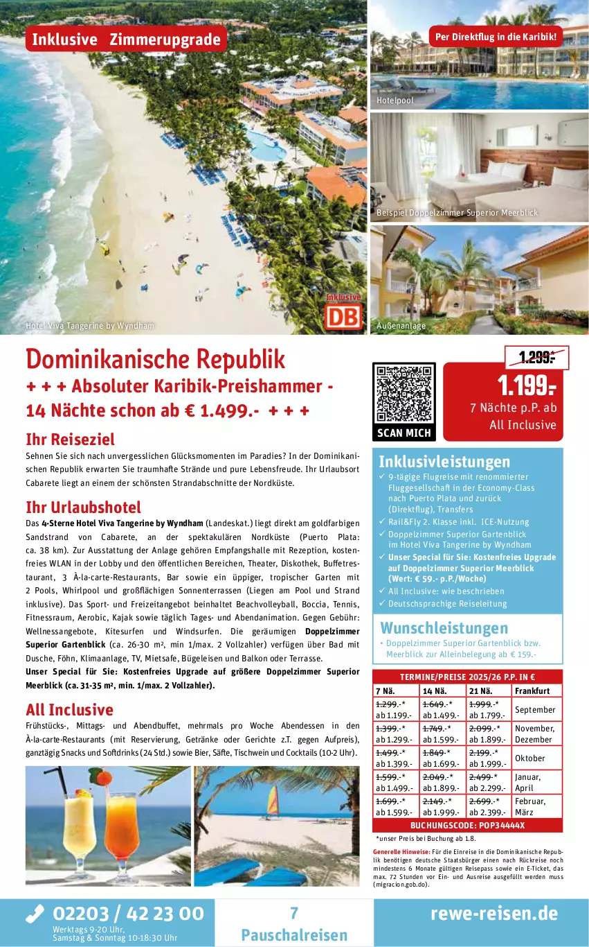 Aktueller Prospekt Rewe Reisen - Reiseprospekt - von 27.06 bis 25.07.2025 - strona 7 - produkty: angebot, angebote, Bad, ball, bier, buch, bügel, Bügeleisen, cocktail, cocktails, deutschsprachige reiseleitung, drink, drinks, dusche, eis, elle, ente, erde, Garten, getränk, getränke, inklusivleistungen, Kajak, Liege, pool, pril, reis, rel, rezept, säfte, Schal, schwein, snack, snacks, Sport, Surf, Thea, Ti, tisch, uhr, wein, Whirlpool