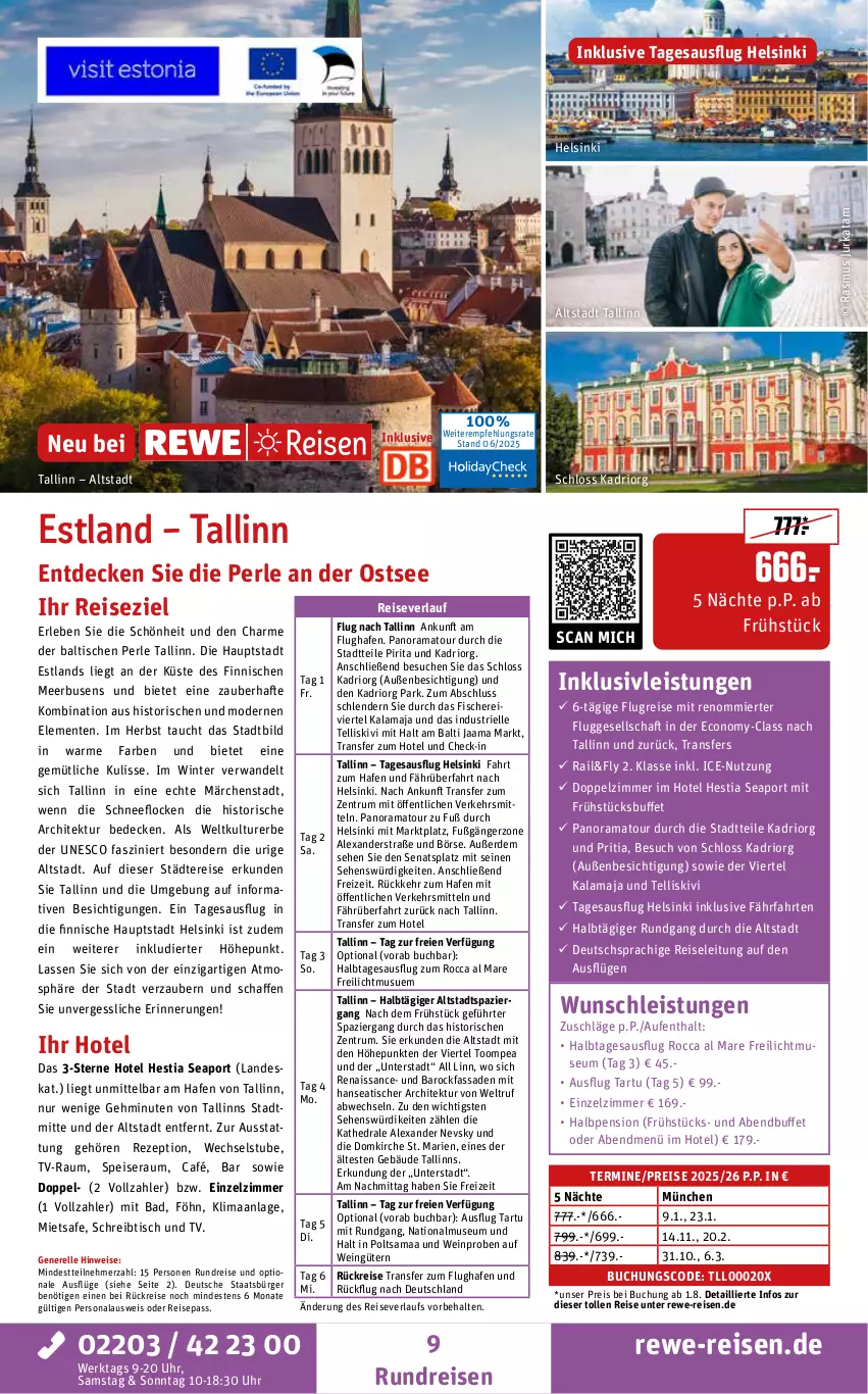 Aktueller Prospekt Rewe Reisen - Reiseprospekt - von 27.06 bis 25.07.2025 - strona 9 - produkty: alexa, Bad, buch, decke, deutschsprachige reiseleitung, eis, elle, ente, erde, fisch, fische, Fischer, inklusivleistungen, Mode, Persona, rama, reis, reiseverlauf, rel, rezept, rum, Schere, schreibtisch, stube, Ti, tisch, uhr, wein
