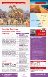 Gazetka promocyjna Rewe Reisen - Reiseprospekt - Gazetka - ważna od 25.07 do 25.07.2025 - strona 12 - produkty: Bad, Brei, buch, decke, deutschsprachige reiseleitung, dusche, eis, elle, ente, erde, HP, inklusivleistungen, kamera, natur, pflanze, pool, reis, reiseverlauf, rel, rwe, südwest, Ti, Tiere, tisch, uhr, Wild, Yo