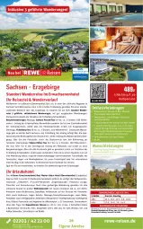 Gazetka promocyjna Rewe Reisen - Reiseprospekt - Gazetka - ważna od 25.07 do 25.07.2025 - strona 26 - produkty: angebot, angebote, axe, Bad, Bademantel, Bau, Beba, bett, buch, dusche, eis, Eisenbahn, elle, ente, erde, flasche, inklusivleistungen, innenpool, kaffee, kosmetik, kurtaxe, LG, mab, Mantel, Parka, pool, rama, reis, rum, rwe, sac, schreibtisch, stube, tee, Ti, tisch, trommel, uhr, wasser, wellnessbereich, Weste, Yo
