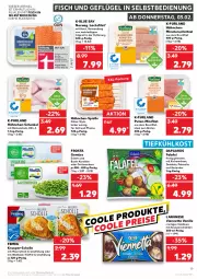 Gazetka promocyjna Kaufland - Gazetka - ważna od 09.02 do 09.02.2022 - strona 19 - produkty: angebot, angebote, braten, brustfilet, creme, eis, erbsen, Falafel, femeg, filet, fisch, frosta, für grill und pfanne, Garten, gartenerbsen, Geflügel, grill, grill und pfanne, hähnchen-schenkel, henkel, ideal zum braten, karotten, kichererbsen, Koriander, lachs, lachsfilet, langnese, LG, meerrettich, minutenschnitzel, petersilie, pfanne, purland, pute, reis, Rettich, Ria, rwe, schenkel, schnitzel, scholl, Ti, tiefkühlkost, Trüffel, und pfanne, vanille, viennetta, wein, Weißwein, weißwein-, xxl-packung, zwiebel, zwiebeln