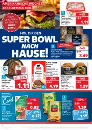 Gazetka promocyjna Kaufland - Gazetka - ważna od 09.02 do 09.02.2022 - strona 2 - produkty: angebot, bacon, Bau, Becher, braten, brötchen, burger, butter, butterkäse, cheddar, Coleslaw, eis, feinkost, fleisch, gurke, gurken, hamburger, Käse, kerrygold, korn, Kraut, Popp, Pulled Pork, purland, pute, Putenfleisch, rind, rindfleisch, salat, schwein, schweine, schweinebraten, Speck, Ti, wein, weine, ZTE