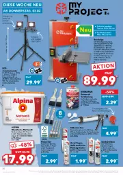 Gazetka promocyjna Kaufland - Gazetka - ważna od 09.02 do 09.02.2022 - strona 30 - produkty: alpina, angebot, Bad, beutel, brie, eimer, eis, Farben und Lacke, Fugenglätter, gsw, Holz, kleber, küche, lack, Lacke, Pinsel, säge, Ti, tisch, ZTE