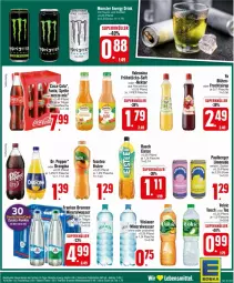 Gazetka promocyjna Edeka - Prospekte - Gazetka - ważna od 07.09 do 07.09.2024 - strona 21 - produkty: Alwa, auer, Berger, Blüte, brunnen, coca-cola, cola, eis, eistee, fanta, flasche, franken brunnen, frucht, fuzetea, gin, glasflasche, limo, limonade, Mezzo Mix, mineralwasser, Nektar, orangina, Rauch, saft, sirup, tee, valensina, vöslauer, wasser, Yo