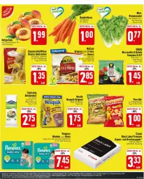 Gazetka promocyjna Edeka - Prospekte - Gazetka - ważna od 07.09 do 07.09.2024 - strona 27 - produkty: baby-dry, beutel, black label, Bundmöhren, canon, coppenrath, di bufala, drucker, eis, gin, goldsteig, Goldstücke, lack, mccain, Meister, möhren, mozzarella, nesquik, pampers, Pants, papier, pom-bär, rel, Romanasalat, salat, Ti, windeln