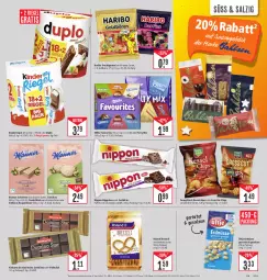 Gazetka promocyjna Edeka - Angebote der Woche - Gazetka - ważna od 07.10 do 07.10.2023 - strona 13 - produkty: chips, Dominosteine, duplo, eis, erdnüsse, frucht, fruchtgummi, goldbären, griesson, haribo, Kinder, korn, Manner, milch, milka, nippon, reis, riegel, salz, schnitten, schoko, schokolade, snack, Ti, Törtchen, ültje, ültje erdnüsse, vollmilch, ZTE