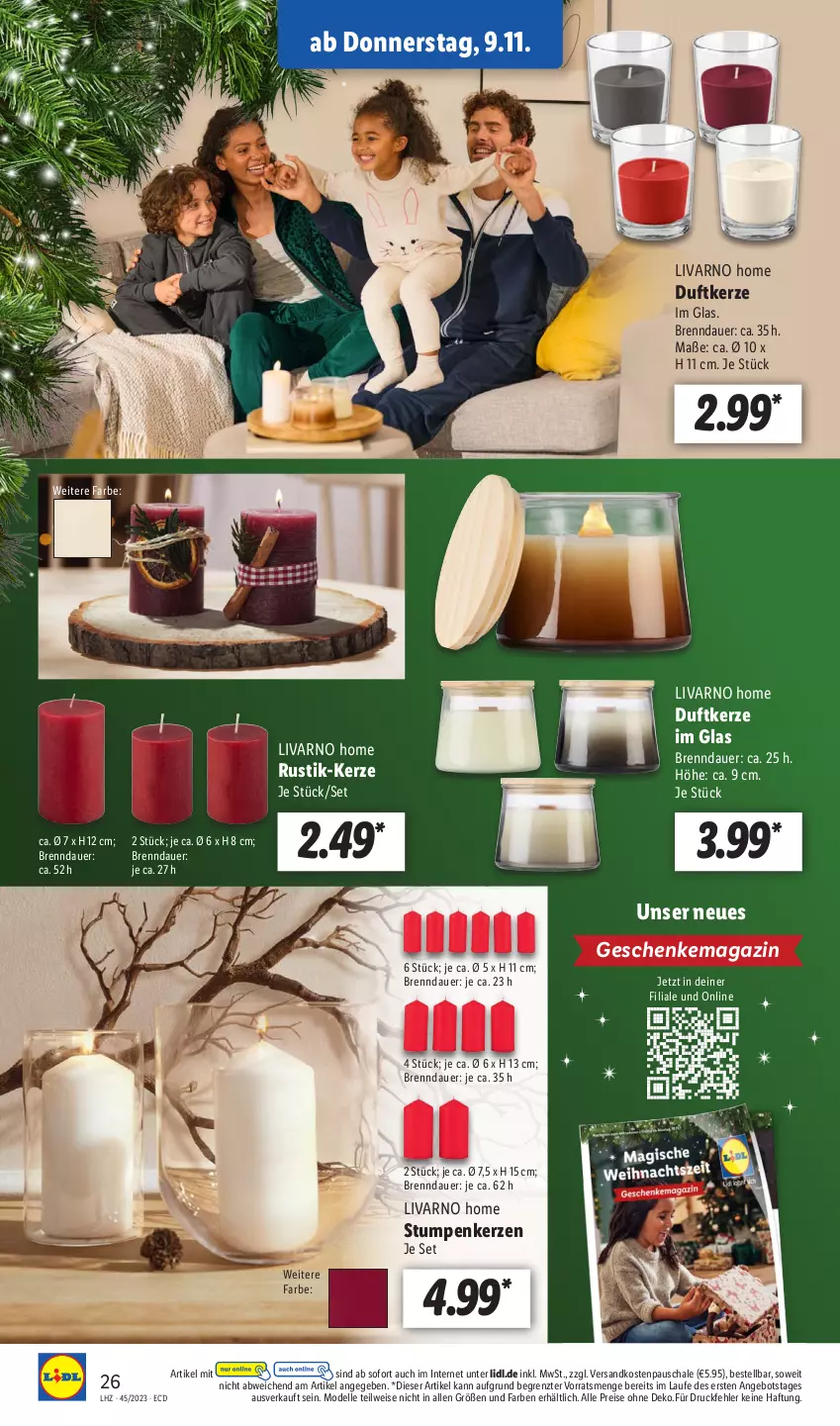 Aktueller Prospekt Lidl - Aktionsprospekt - von 06.11 bis 11.11.2023 - strona 32 - produkty: angebot, auer, dell, Duftkerze, eis, elle, kerze, magazin, Mode, ndk, reis, Schal, Schale, Ti, ZTE