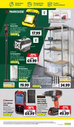 Gazetka promocyjna Lidl - Aktionsprospekt - Gazetka - ważna od 11.11 do 11.11.2023 - strona 57 - produkty: akku, Akku-Schlagbohrschrauber, auer, aust, Bau, Bohrschrauber, decke, flasche, gasflaschen, Gasheizgebläse, Heizgebläse, kraft, messer, Parkside, regal, schrauben, schwerlastregal, Ti, usb, weck