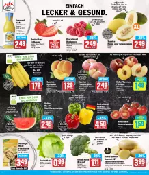 Gazetka promocyjna Hit - Wochenprospekt - Gazetka - ważna od 29.06 do 29.06.2024 - strona 2 - produkty: aprikose, aprikosen, auer, banane, bananen, Bau, beere, beeren, Berger, berliner, beutel, bio, bio hit, braten, broccoli, dessert, discount, eis, eisbergsalat, elle, erdbeere, erdbeeren, flasche, fleisch, frucht, fruchtfleisch, Frühkartoffeln, grill, himbeer, himbeere, himbeeren, honig, Innocent, joghur, joghurt, kartoffel, kartoffeln, mac, melone, obst, paprika, pfirsich, pfirsiche, pinienkerne, plattpfirsiche, quark, Rauch, reis, rwe, saft, salat, salate, Schal, Schale, schinken, seeberger, shake, snack, speisefrühkartoffeln, strauchtomaten, Ti, tisch, tomate, tomaten, vorspeise, wasser, wassermelone, ZTE