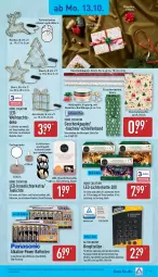 Gazetka promocyjna Aldi Nord - Von Montag - Gazetka - ważna od 18.10 do 18.10.2025 - strona 15 - produkty: batterie, batterien, Bau, dell, elle, flasche, Geschenkpapier, Geschenktasche, gin, Kette, lack, Lacke, led-licht, leds, lichterkette, Mode, papier, Ria, spielzeug, Tasche, taschen, tee, Teelicht, teelichte, teller, Ti, timer, uhr, ZTE