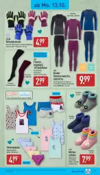 Gazetka promocyjna Aldi Nord - Von Montag - Gazetka - ważna od 18.10 do 18.10.2025 - strona 17 - produkty: Bau, baumwolle, disney, garnitur, gin, handschuhe, hose, Kinder, leggings, reine baumwolle, Ria, rum, schuhe, Skihandschuhe, Sport, Strumpfhose, Thermoleggings, Thermostrumpfhose, Ti, Unterwäsche, wolle, ZTE