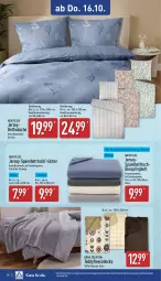 Gazetka promocyjna Aldi Nord - Von Montag - Gazetka - ważna od 18.10 do 18.10.2025 - strona 24 - produkty: Bau, baumwolle, bett, Betttuch, bettwäsche, boxspringbett, decke, fleecedecke, garnitur, gin, jersey-spannbetttuch, kissen, Kissenbezug, kopfkissen, kopfkissenbezug, matratze, matratzen, reine baumwolle, ring, spannbetttuch, Ti, tuc, tücher, wolle, ZTE