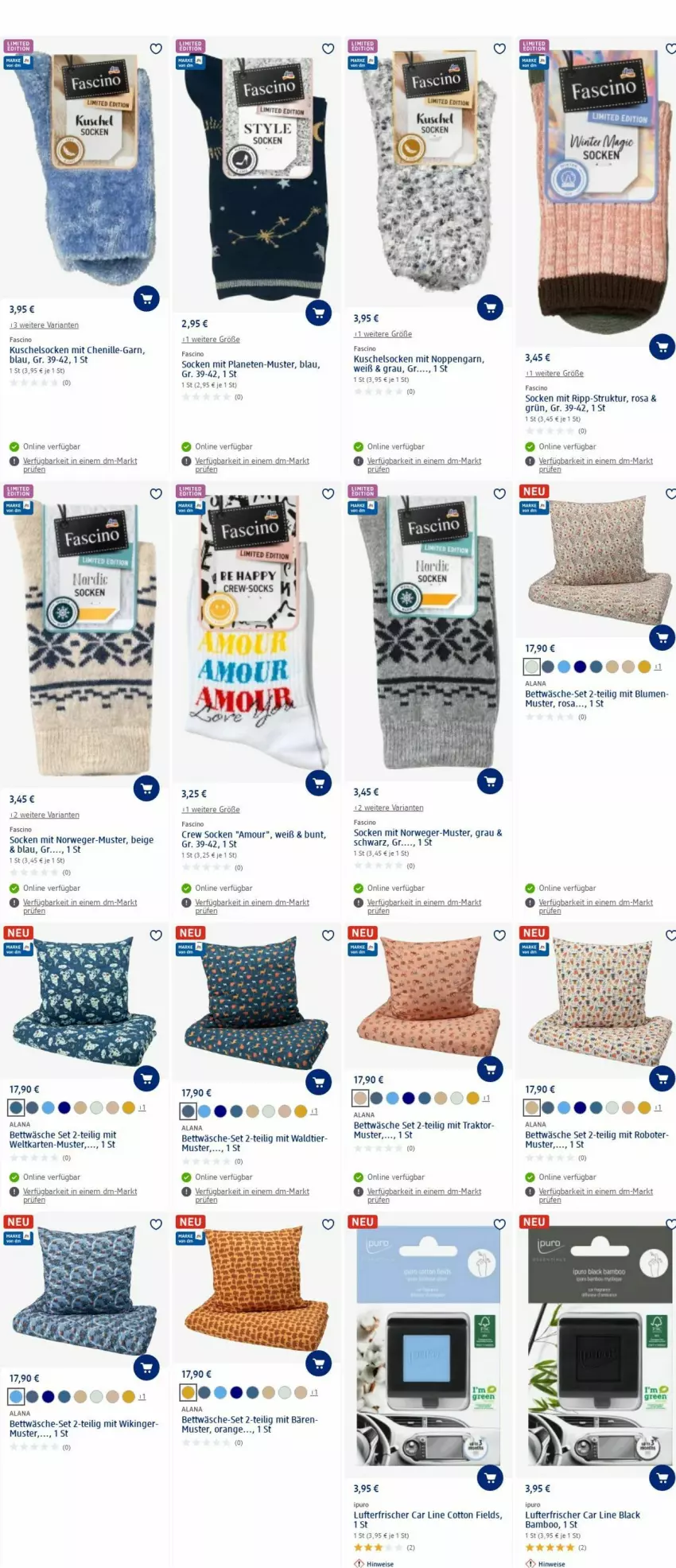 Aktueller Prospekt Dm Drogerie - Prospekte - von 20.11 bis 29.11.2023 - strona 6 - produkty: bamboo, bett, bettwäsche, blume, blumen, cin, eis, Ipuro, Kuschelsocken, lack, lufterfrischer, orange, Ria, rwe, socken, Ti