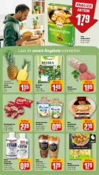 Gazetka promocyjna Rewe - Prospekte - Gazetka - ważna od 24.08 do 24.08.2024 - strona 13 - produkty: almette, ananas, angebot, angebote, Ayran, babybel, Becher, bonduelle, caffè latte, cola, elle, emmi, frischkäse, gnocchi, hochland, kartoffel, kartoffeln, Käse, Kefir, latte, merl, Mett, mini babybel, Müller, nudel, nudelsalat, Popp, reinert, rucola, salat, Ti, wurst