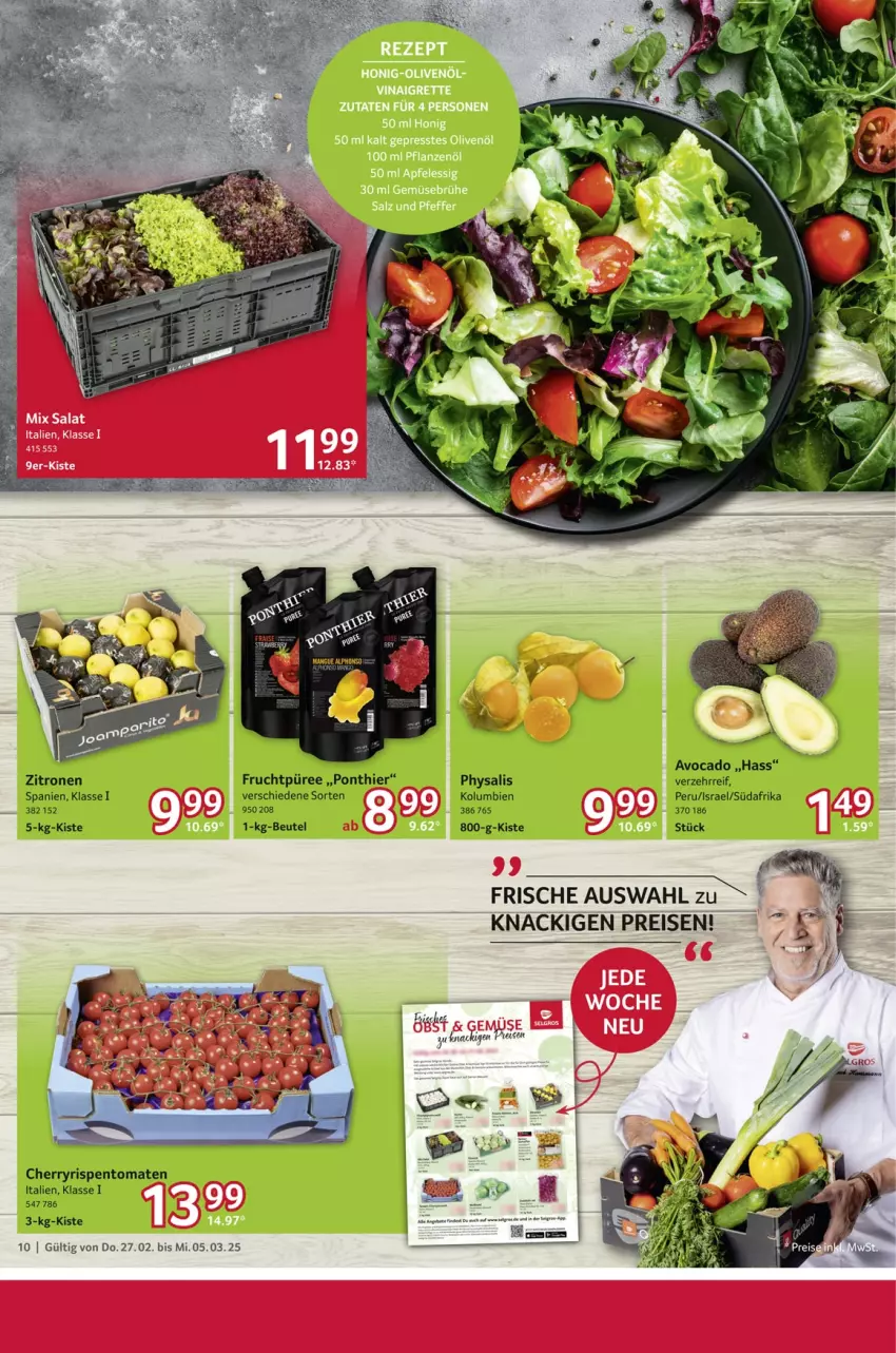 Aktueller Prospekt Selgros - Food - von 27.02 bis 05.03.2025 - strona 10 - produkty: avocado, beutel, eis, frucht, LG, Physalis, püree, reis, rispentomaten, Ti, tomate, tomaten, Yo, zitrone, zitronen