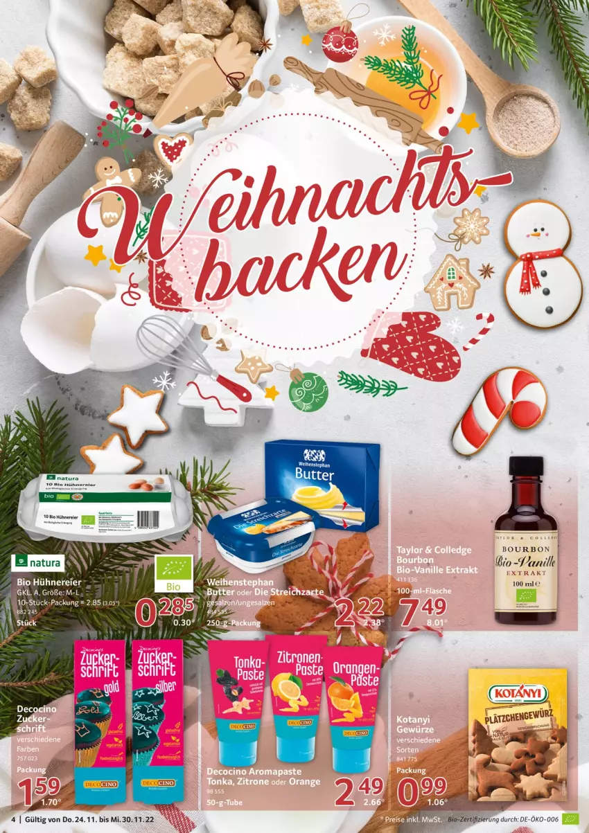 Aktueller Prospekt Selgros - Food - von 24.11 bis 30.11.2022 - strona 4 - produkty: bio, bourbon, eier, hühner, natur, natura, Ti, weihenstephan