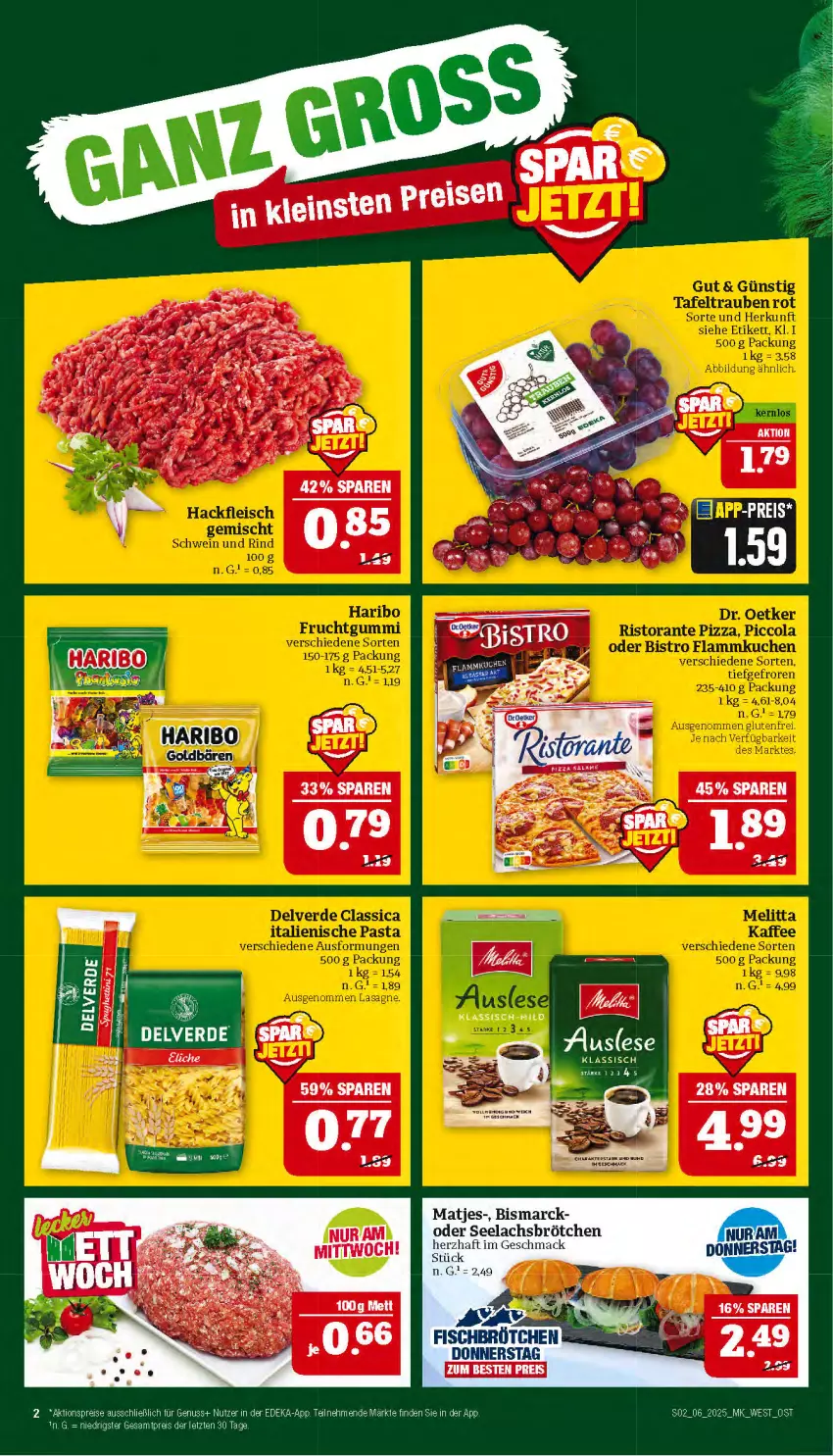 Aktueller Prospekt Marktkauf - Prospekt - von 02.02 bis 08.02.2025 - strona 2 - produkty: aktionspreis, bismarck, brötchen, deka, eis, erde, fisch, goldbären, haribo, lachs, mac, matjes, nuss, reis, Ti, ZTE