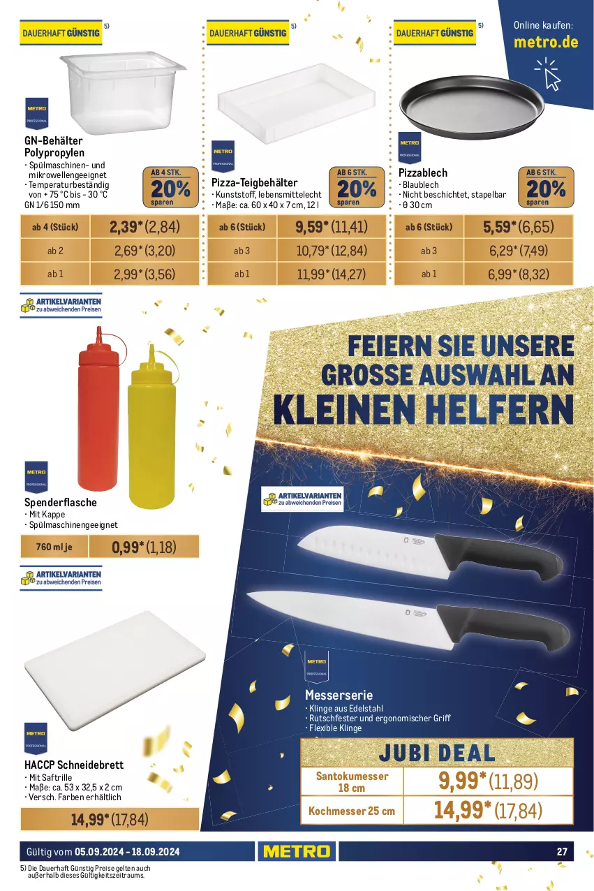 Aktueller Prospekt Metro - GastroJournal - von 05.09 bis 18.09.2024 - strona 27 - produkty: ACC, auer, Behälter, dell, edelstahl, eier, eis, elle, flasche, fritteuse, geschirr, grill, grillfläche, grillplatte, induktionskochfeld, isolierkanne, kaffee, kaffeemaschine, kochfeld, kontaktgrill, latte, lebensmittel, leine, LG, messer, Metro, mikrowelle, Mixer, Mode, pizza, reis, saft, schneidebrett, spülmaschinen, stabmixer, thermostat, Ti