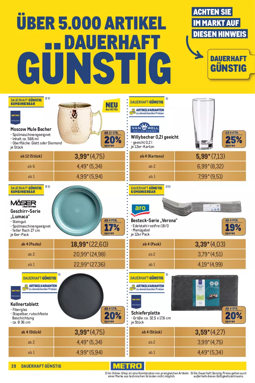 Aktueller Prospekt Metro - GastroJournal - von 05.09 bis 18.09.2024 - strona 28 - produkty: auer, Bau, baumwolle, Becher, besteck, edelstahl, eis, elle, gabel, geschirr, geschirrtuch, latte, LG, mac, Metro, metro gastro, reis, Schal, Schale, Serviette, servietten, spülmaschinen, tablet, tablett, tee, Teelicht, teelichte, teller, Ti, tisch, Tischwäsche, trinkbecher, tuc, wolle