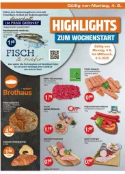 Gazetka promocyjna Vmarkt - Prospekte - Gazetka - ważna od 06.08 do 06.08.2025 - strona 18 - produkty: angebot, angebote, aqua, auer, brot, buch, cevapcici, eier, eis, elle, Etagere, fisch, fleisch, forelle, frischfisch, geschnetzeltes, gewürz, gin, hackfleisch, Holz, kabanos, küche, Küchen, lyoner, Mett, mettwurst, natur, Omep, rel, rezept, rind, rinder, salami, salz, schwein, schweine, Schweinehackfleisch, Ti, wein, weine, wurst, Yo, Zelt, zwiebel