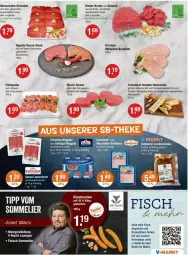 Gazetka promocyjna Vmarkt - Prospekte - Gazetka - ważna od 06.08 do 06.08.2025 - strona 3 - produkty: angebot, angebote, braten, brot, brustfilet, cheddar, filet, filets, fisch, gewürz, gulasch, hähnchen-brustfilet, ilag, Käse, knacker, mozzarella, natur, Omep, rel, rezept, rind, rinder, rouladen, salz, Schal, Schale, schinken, schnitten, schwein, steak, steaks, Ti, tortilla, Vegeta, wein, zwiebel