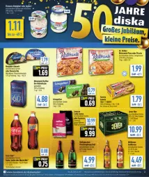 Gazetka promocyjna Diska - Gazetka - ważna od 24.02 do 24.02.2024 - strona 4 - produkty: almighur, almighurt, bavaria blu, coca-cola, cola, deka, ehrmann, ehrmann almighurt, eis, joghur, joghurt, kaffee, Käse, mövenpick, mövenpick kaffee, nuss, reis, Ria, tee, Ti, uhr, weichkäse