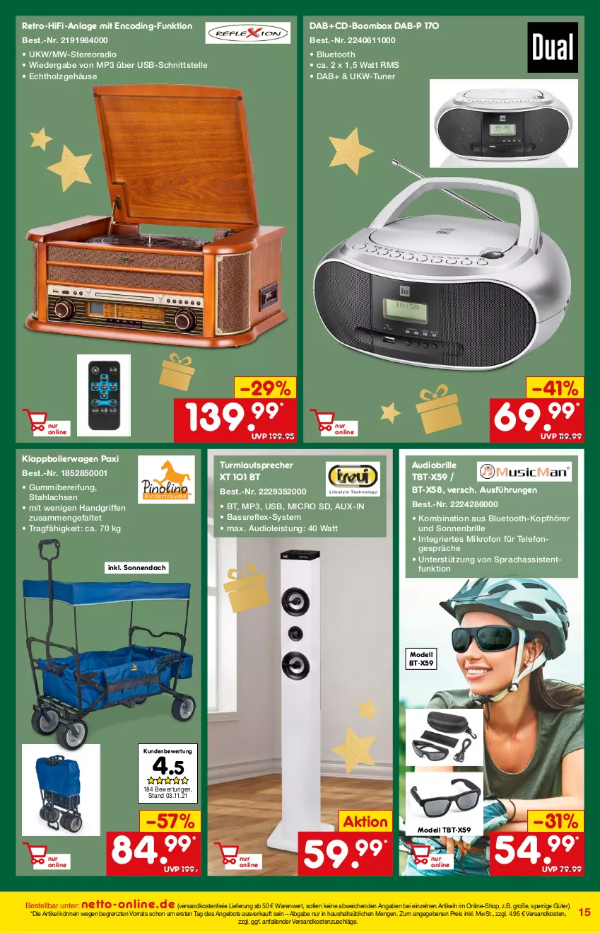 Aktueller Prospekt Netto Marken-Discount - Online-Magazin Dezember - von 01.12 bis 31.12.2021 - strona 15