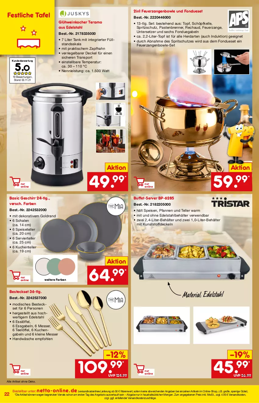 Aktueller Prospekt Netto Marken-Discount - Online-Magazin Dezember - von 01.12 bis 31.12.2021 - strona 22