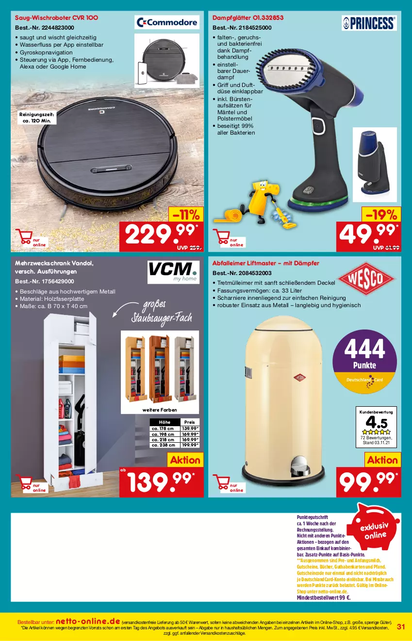 Aktueller Prospekt Netto Marken-Discount - Online-Magazin Dezember - von 01.12 bis 31.12.2021 - strona 31