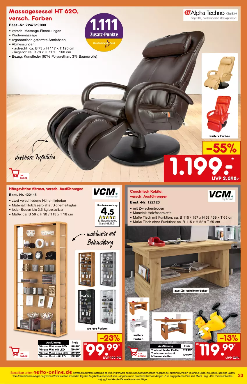 Aktueller Prospekt Netto Marken-Discount - Online-Magazin Dezember - von 01.12 bis 31.12.2021 - strona 33