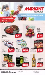 Gazetka promocyjna Markant - Prospekte - Gazetka - ważna od 23.04 do 23.04.2022 - strona 1 - produkty: Bau, Cap, captain morgan, Dr. Oetker, drink, eis, energy drink, erdnuss, gewürz, milch, milchreis, monster, Monster Energy, Müller, Nackensteak, nackensteaks, natur, nuss, pizza, pizza tradizionale, reis, schwein, steak, steaks, Ti, tradizionale, uhr, wein