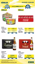 Gazetka promocyjna Metro - Wochen-Angebote Händler - Gazetka - ważna od 09.08 do 09.08.2025 - strona 5 - produkty: auto, Berger, coca-cola, cola, eis, flasche, getränk, getränke, haribo, LG, Metro, natur, natura, Palette, pils, pilsner, premium pils, radeberger, radeberger pilsner, reis, Ti, tiefpreis, tisch, tyskie