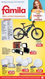 Gazetka promocyjna Famila - Prospekte - Gazetka - ważna od 26.03 do 26.03.2022 - strona 1 - produkty: akku, angebot, batterie, Bau, Brei, dessert, Dessertteller, eis, elle, Essteller, felgen, gabel, grill, Grillteller, kaffee, Kette, Kombiservice, Leuchte, leuchten, LG, lion, mikrowelle, reis, Ria, sattel, Schal, spülmaschinen, teller, Ti