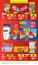 Gazetka promocyjna Lidl - Aktionsprospekt - Gazetka - ważna od 10.02 do 10.02.2024 - strona 57 - produkty: angebot, Bona, coupon, creme, dusche, eis, elle, filegro, filet, fisch, fleisch, fleischwurst, frucht, fruchtgummi, gnocchi, herta, hilcona, iglo, Käse, katjes, Milbona, nestlé, olive, palmolive, pfanne, pfannen, reis, saft, schogetten, teller, Ti, vita, wurst, ZTE