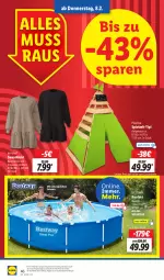 Gazetka promocyjna Lidl - Aktionsprospekt - Gazetka - ważna od 10.02 do 10.02.2024 - strona 58 - produkty: angebot, Bau, baumwolle, bestway, dell, eis, esmara, kleid, Mode, pool, reis, steel pro, Sweatkleid, tee, Ti, Tipi, wolle, Zelt, ZTE