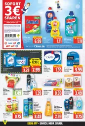 Gazetka promocyjna E Center - Angebote der Woche - Gazetka - ważna od 19.02 do 19.02.2022 - strona 13 - produkty: aust, beutel, bio, blend-a-med, bürste, bürsten, coupon, coupons, creme, cross action, deo, duschdas, duschgel, eis, ente, fertiggericht, fertiggerichte, flasche, früchte, geschirr, gin, Guhl, henkel, hipp, hühner, Kinder, lenor, LG, oral-b, pool, precision clean, quetschbeutel, Rasierklinge, rasierklingen, reiniger, rel, rexona, Ria, Schal, Schale, Seife, shampoo, shampoo oder spülung, sofortrabatt, somat, spülmaschinen, spülung, Tasche, taschen, taschentücher, Ti, tücher, vollwaschmittel, waschmittel, wilkinson, zahncreme, zucker