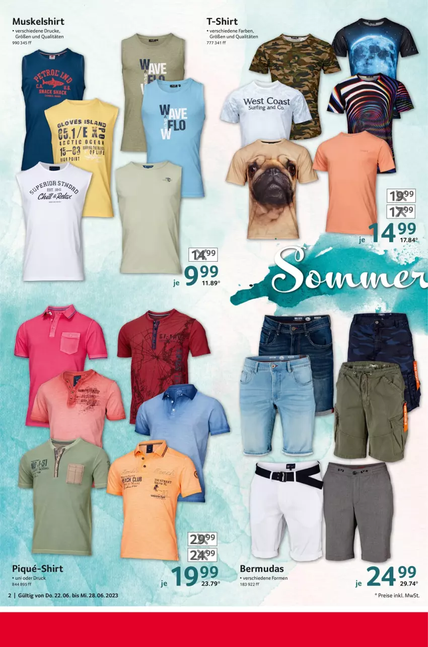 Aktueller Prospekt Selgros - Nonfood - von 22.06 bis 28.06.2023 - strona 2 - produkty: bermuda, bermudas, eis, reis, shirt, Surf, T-Shirt, Ti