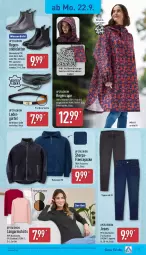 Gazetka promocyjna Aldi Nord - Von Montag - Gazetka - ważna od 27.09 do 27.09.2025 - strona 21 - produkty: aufbewahrungstasche, axe, Bau, baumwolle, bio, Cap, elle, Finish, Fleecejacke, gin, Jacke, jeans, rel, Ria, shirt, shirts, Stiefeletten, Tasche, Ti, up2fashion, wasser, wolle, ZTE